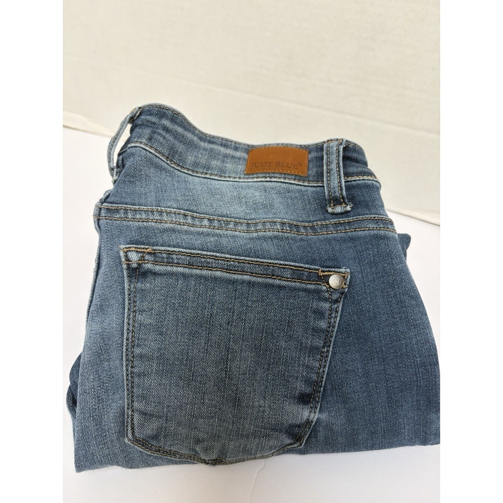 Judy Blue Mid-Rise Boyfriend Fit Distressed Denim Jeans Size 5/27 Style #8257